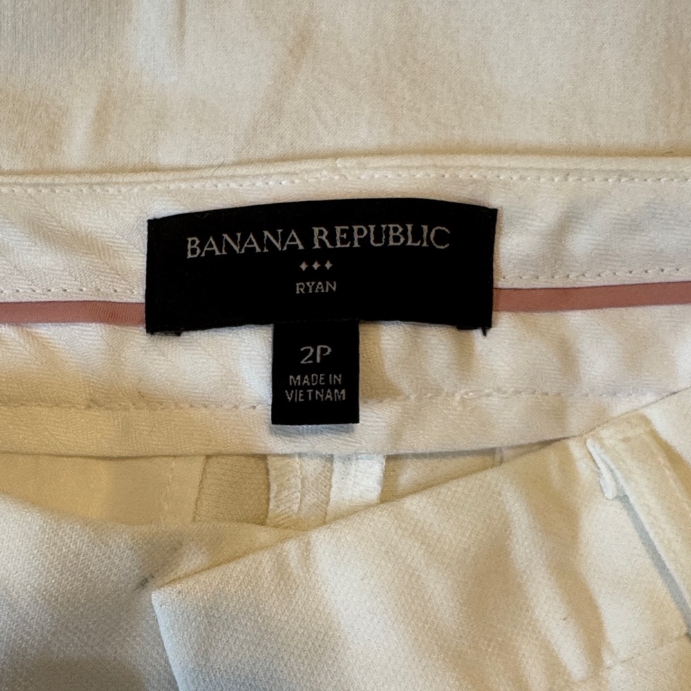 Banana Republic Off-White Trousers